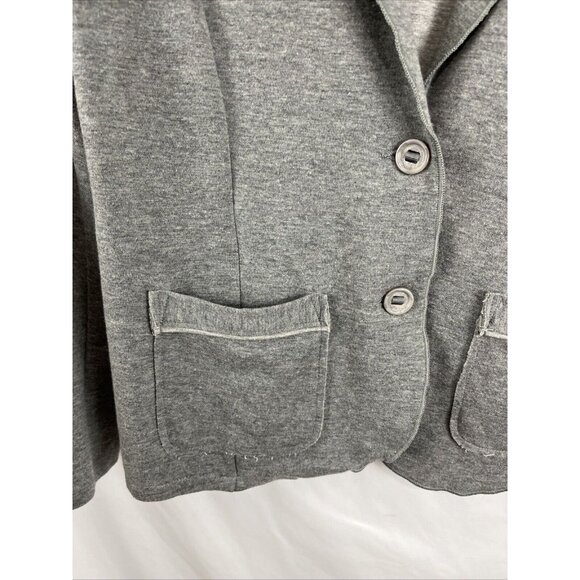 Tom Tailor Gray Jersey Knit Blazer Women's Size XL Business Casual - Picture 3 of 12